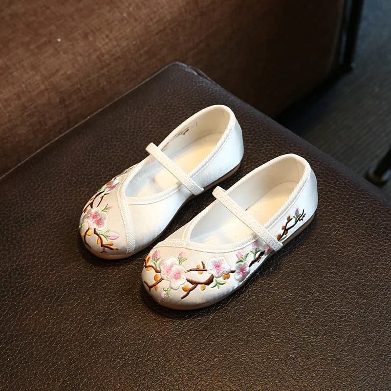 Chaussures hanfu filles style chinois ethnique brodées princesse déguisement traditionnel