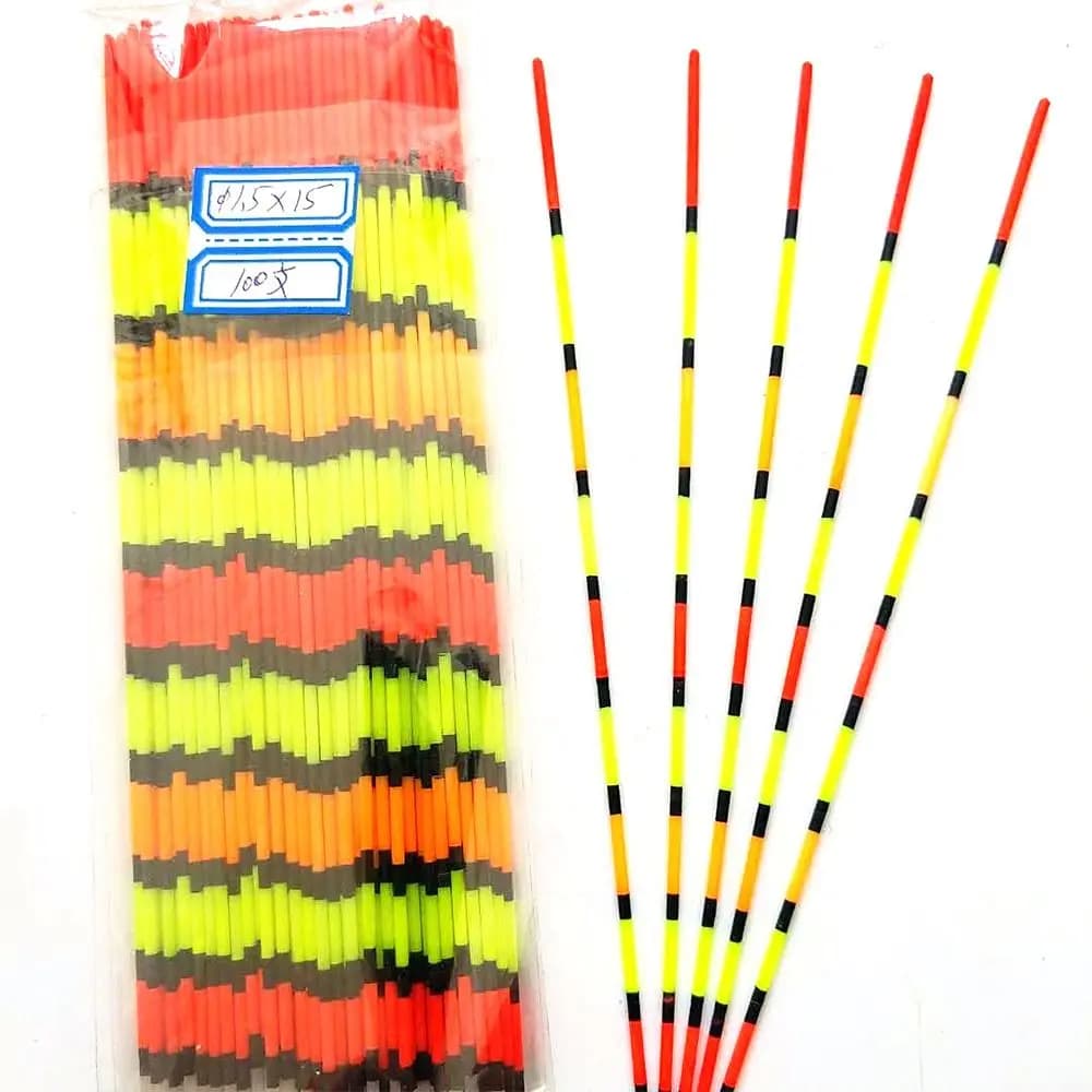 10 flotteurs pêche queue droite cône pointe visibilité accrue dérive accessoires équipement