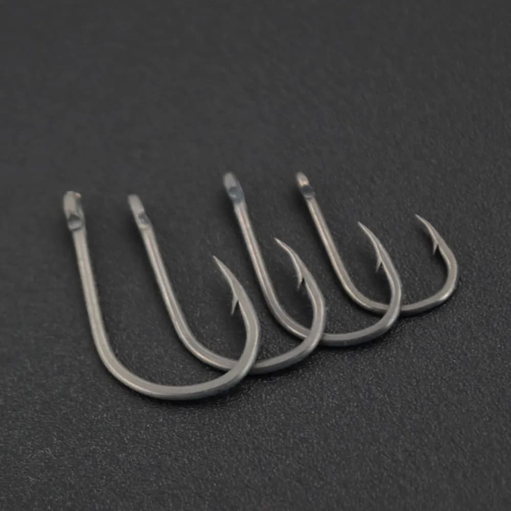 Hameçons de carpe Hirisi 50 pièces à ardillon et revêtement, acier haut carbone, fabrication japonaise