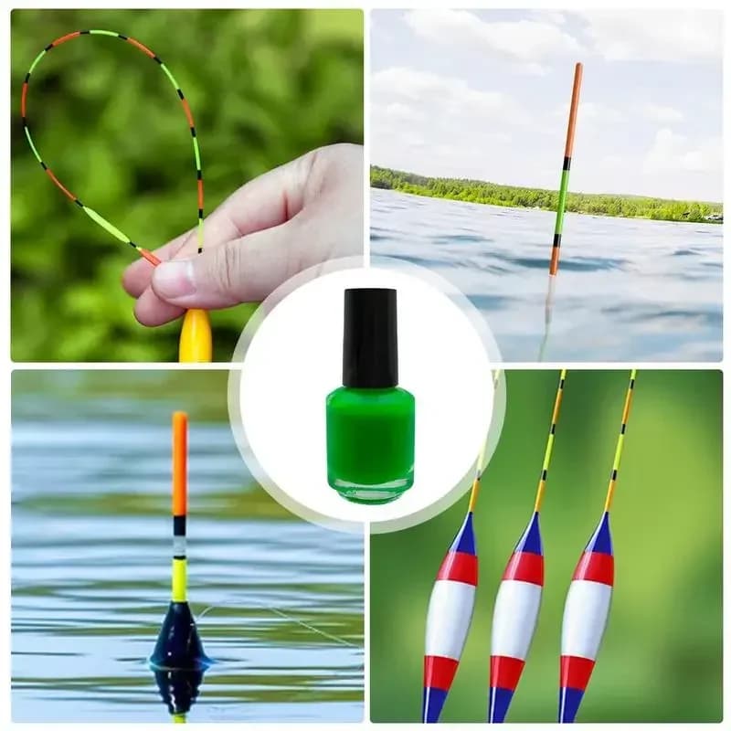 Peinture fluorescente 7ml pour réparation flotteurs pêche et personnalisation queues bouchons DIY