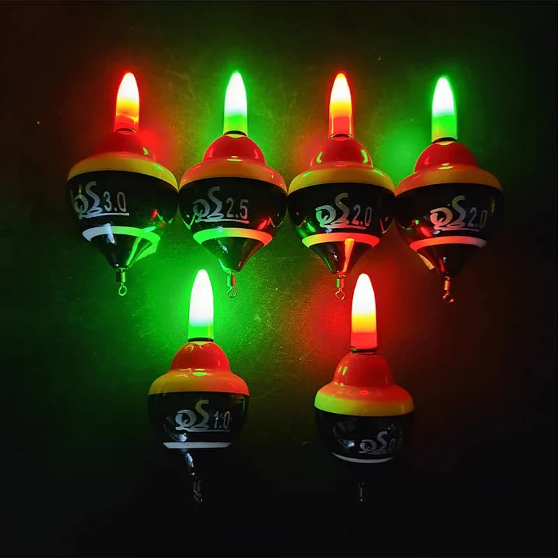 Flotteur électronique lumineux pêche de nuit ABS - Buoyancy bobber avec pile CR425 pour pêche en mer précise