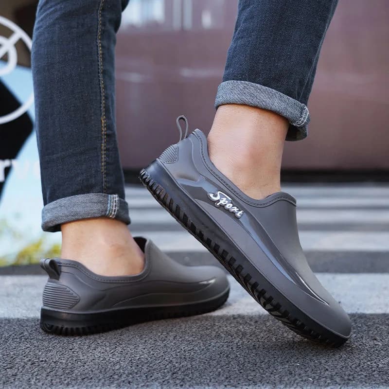 Bottes caoutchouc homme antidérapantes - Chaussures de travail et pêche imperméables