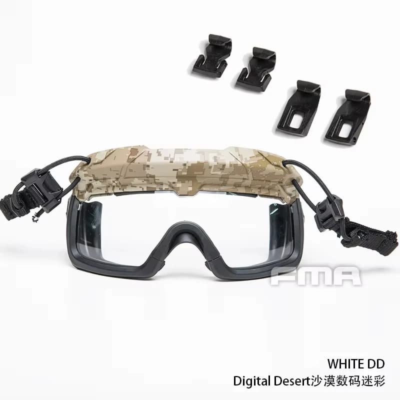 Lunettes anti-buée 3MM pour casques pêche - Compatibles rails OPS-CORE, protection visuelle optimale