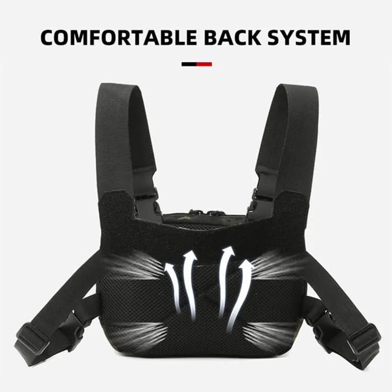 Sac poitrine étanche homme pour pêche et outdoor - Sac à dos tactique pour randonnée, vélo et camping