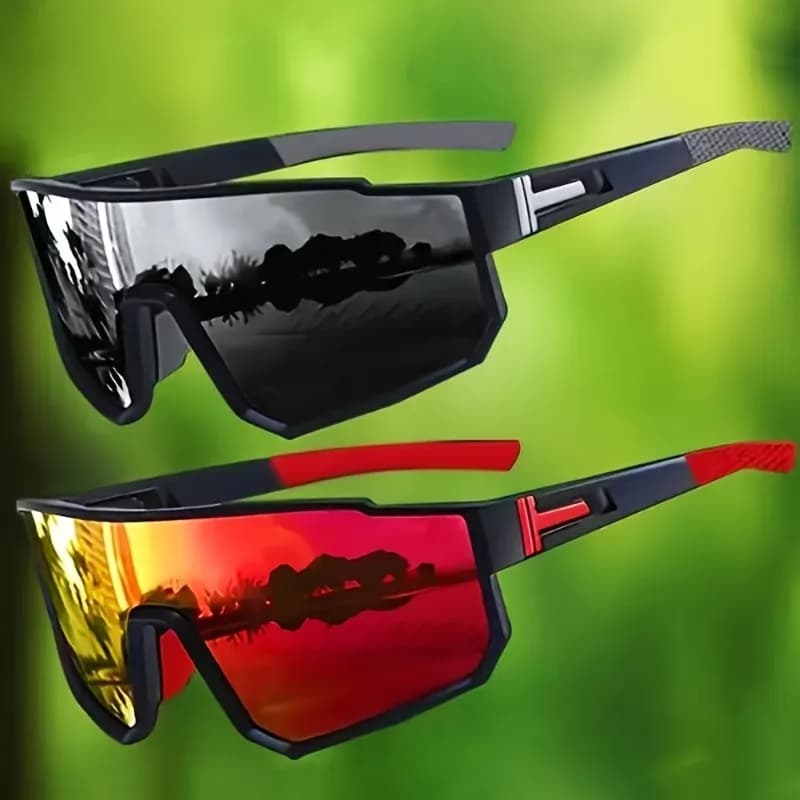 Pack 2 lunettes vélo outdoor pour pêcheurs - Protection UV400, idéales randonnée et escalade vers spots