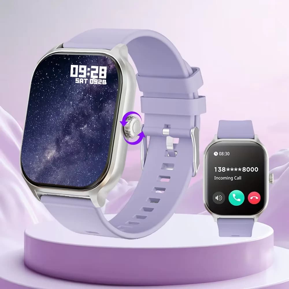 Smartwatch LAXASFIT surveillance santé IP68 étanche appels Bluetooth suivi rythme cardiaque 24h/24 homme femme