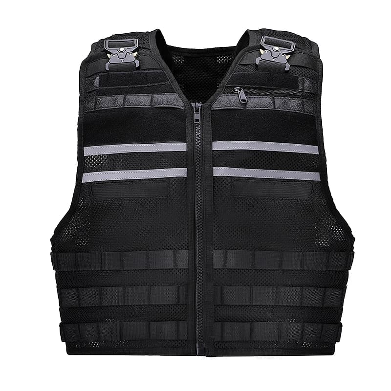 Gilet tactique Quick Detachable Mesh MOLLE respirant multifonction pour pêche et devoir