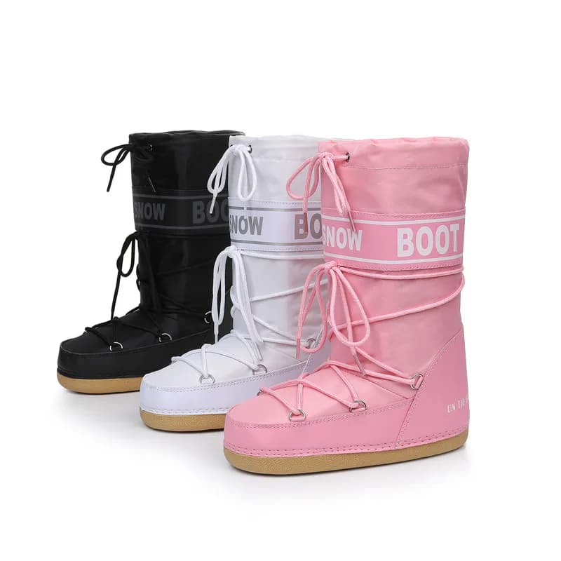 Bottes spatiales femme tendance hiver - Chaussures sport étanches antidérapantes pour ski voyage