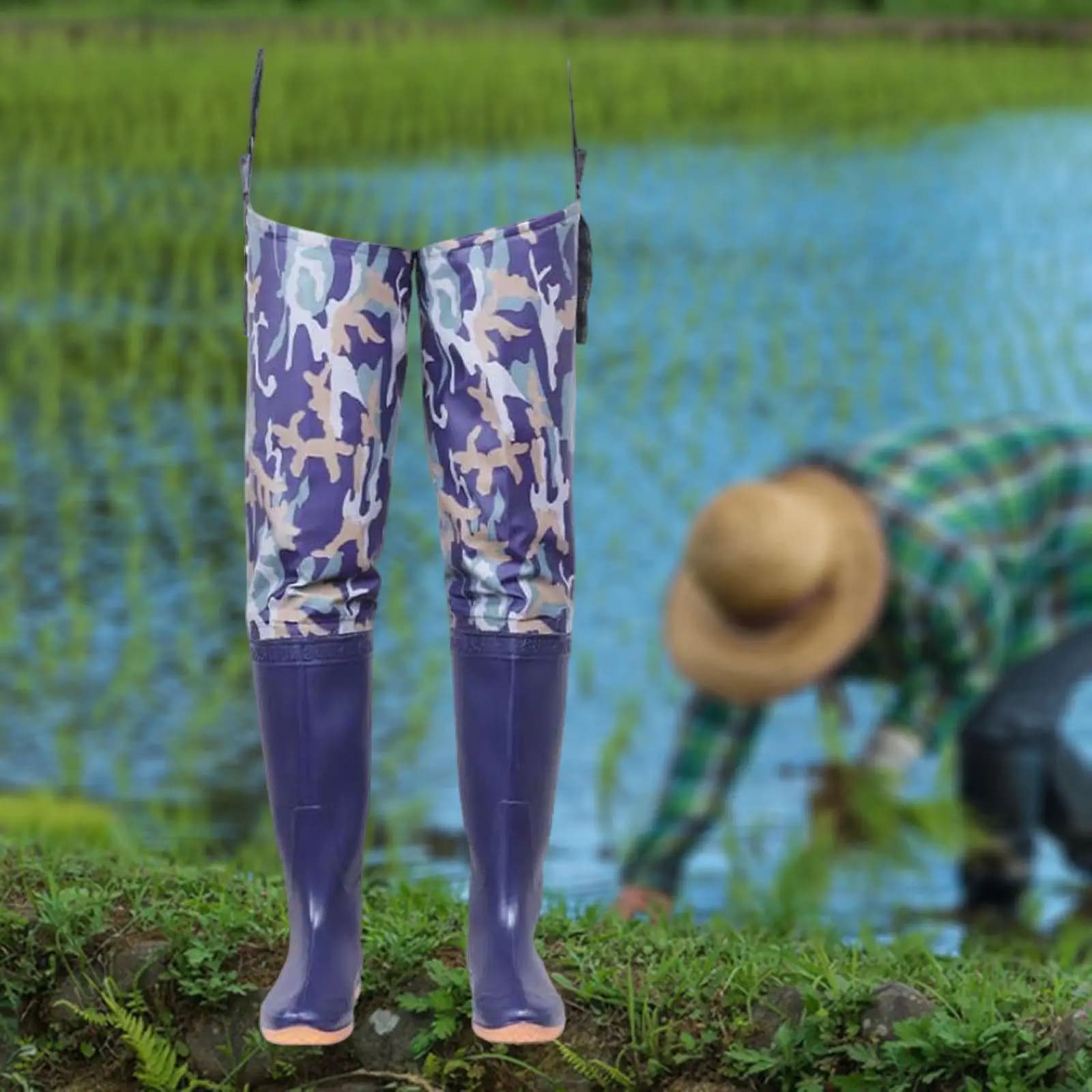 Waders cuissardes anti-dérapantes légères - Pour pêche jardinage agriculture activités riveraines