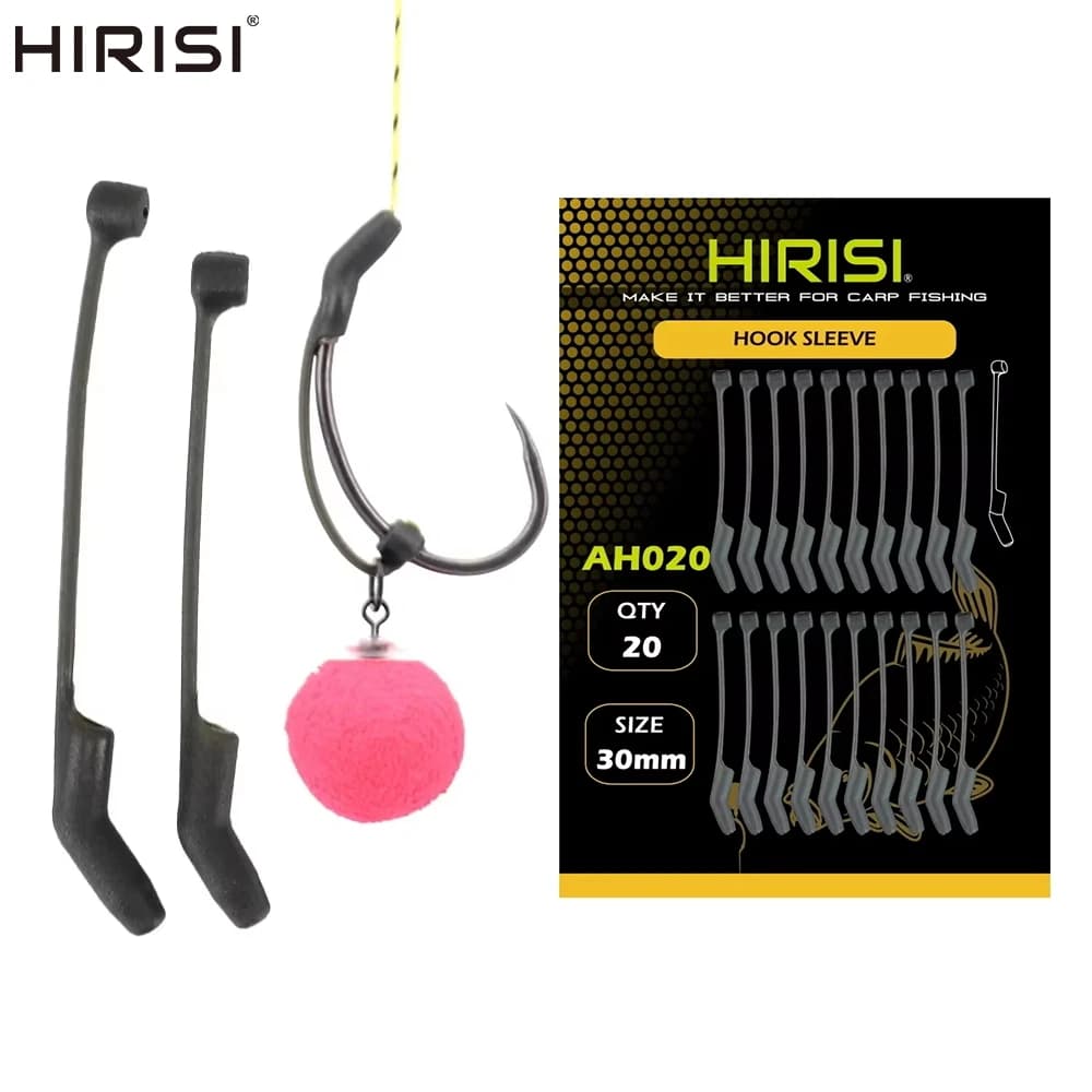 20 pièces manchons anti-emmêlement pour montages D-rig à la carpe - AH020