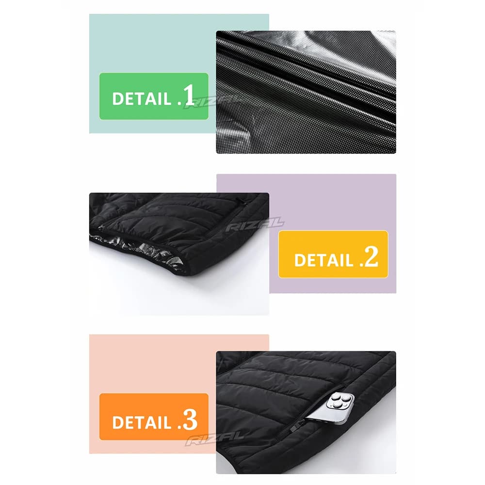 Veste chauffante homme intelligente 27 zones - 4 commandes 3 températures - Randonnée hiver travail