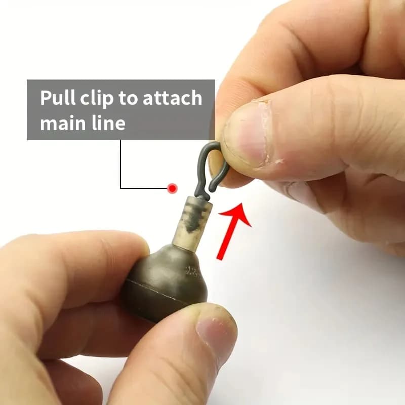Attaches plombs drop shot YOTOCarp - Clips de retenue pour plombs pêche, fixation ligne sécurisée
