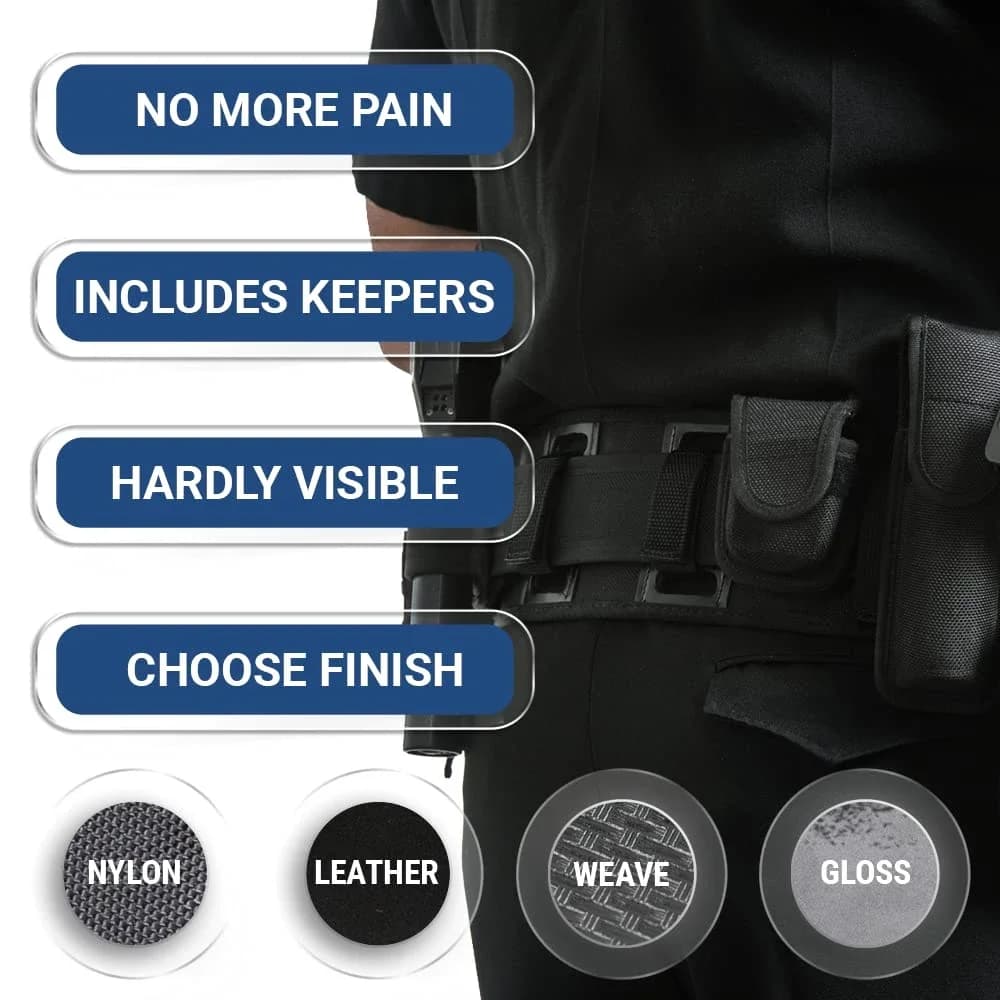 Ceinture de service tactique modulaire pour sécurité pêche et application de la loi