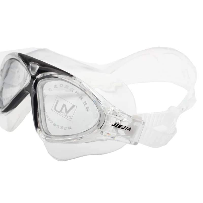 Lunettes de natation électroplaquées 2023 - grand cadre étanche anti-buée UV pour sport aquatique