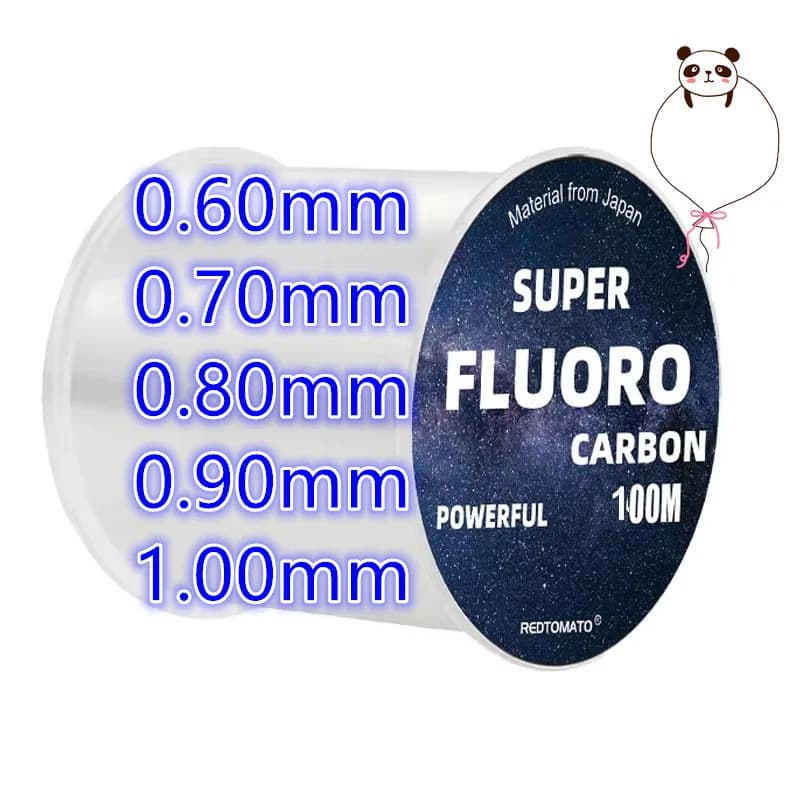 Ligne fluorocarbone 100M 0.12-1.0mm 3-100LB japonaise - bas de ligne fibre carbone coulante