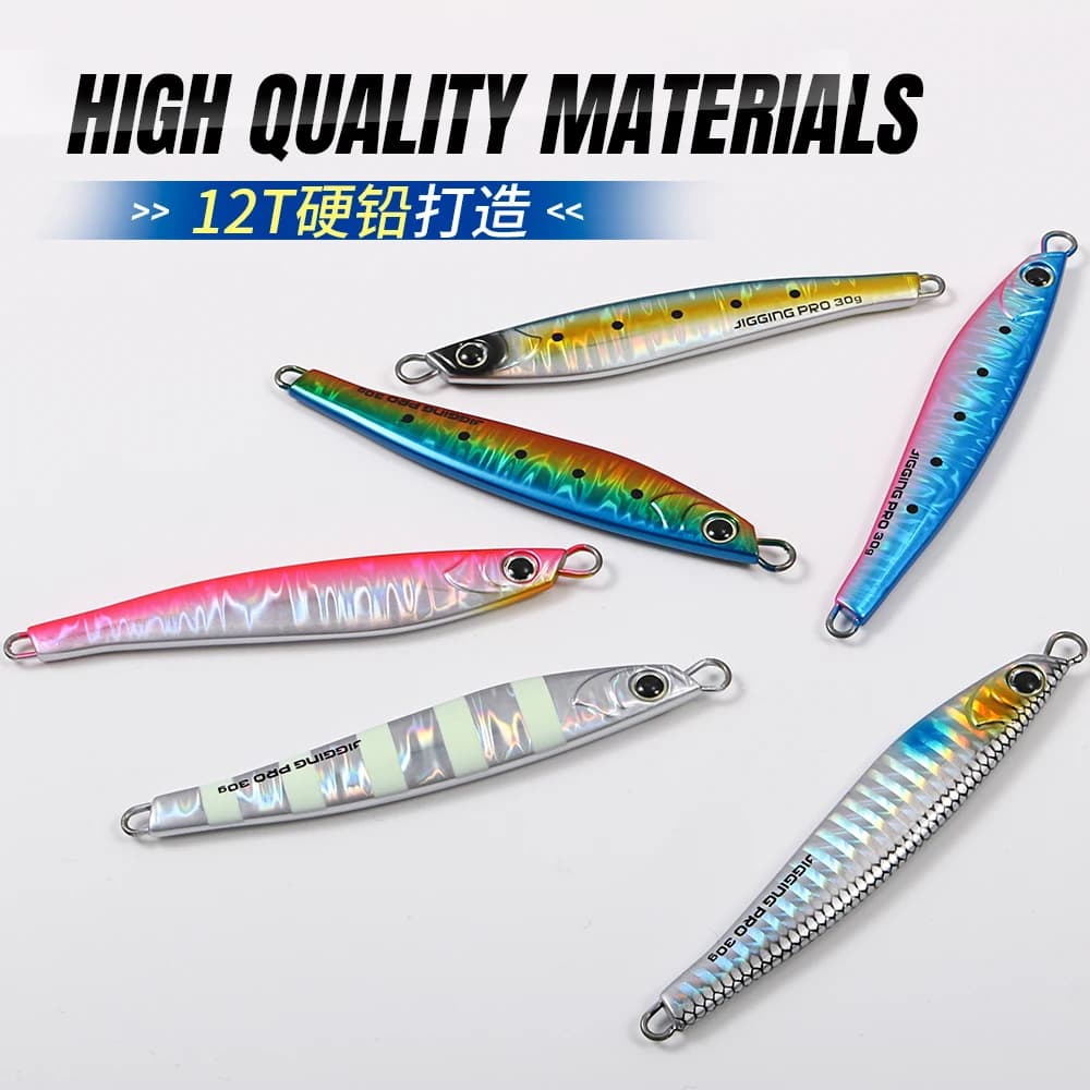 Leurre métal Jig Jugulo 15g à 60g pour le jigging et le casting depuis le bord