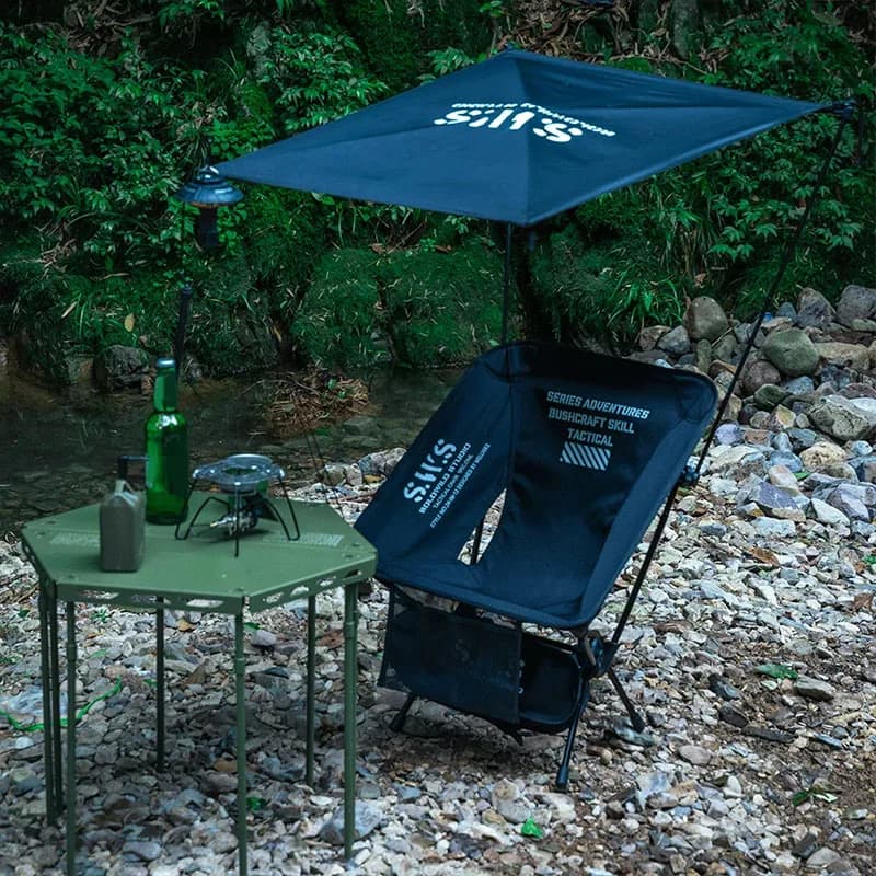 Chaise pliante WELLHIKE structure carrée - Siège pliant léger pêche plage camping oxford