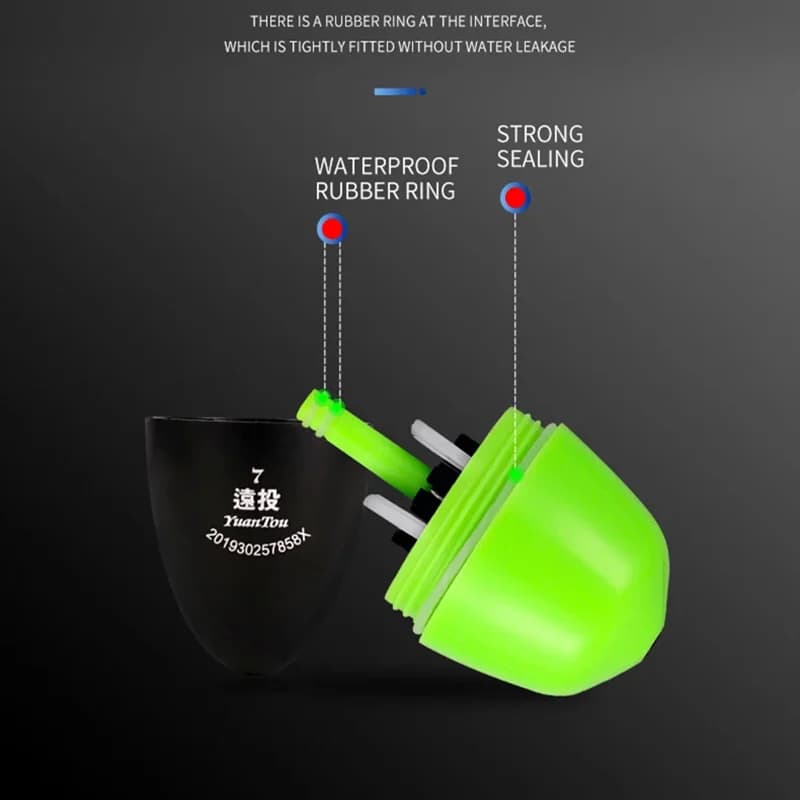 Set flotteurs lumineux réglables sensibilité haute étanches rouge vert
