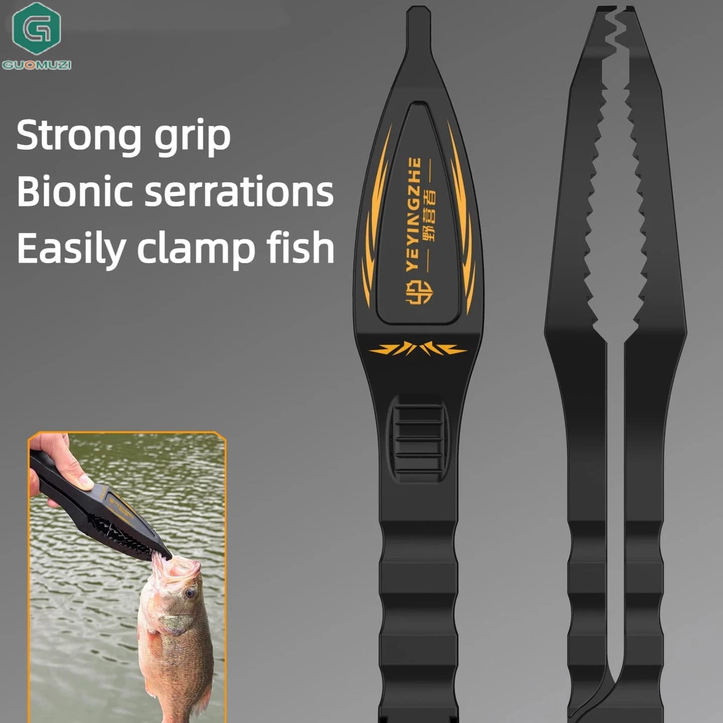 Pince flottante pêche avec balance et extracteur d'hameçon pour prise et pesée des poissons