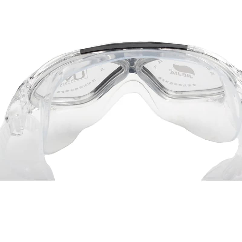 Lunettes de natation électroplaquées 2023 - grand cadre étanche anti-buée UV pour sport aquatique