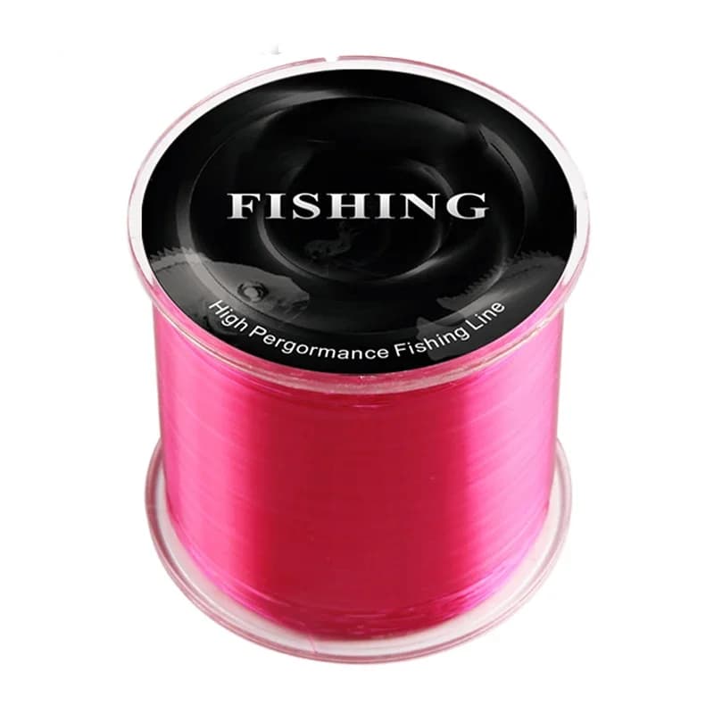 Ligne de pêche 500M nylon 100% super résistant multifilament non fluorocarbone pour tous poissons