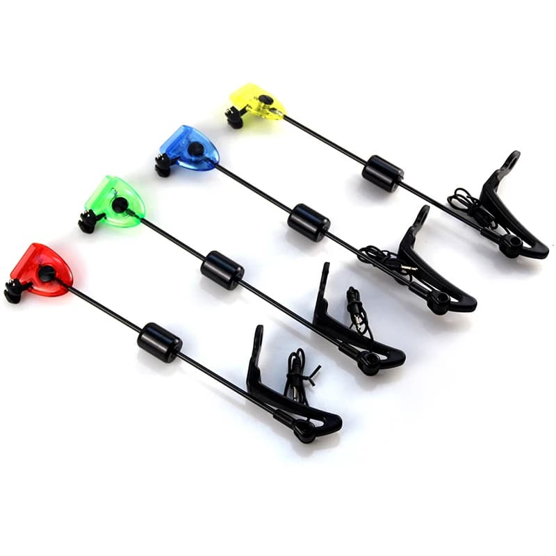 Swingers LED indicateur de touche pêche éclairé - Set complet étui zippé pour détection morsure