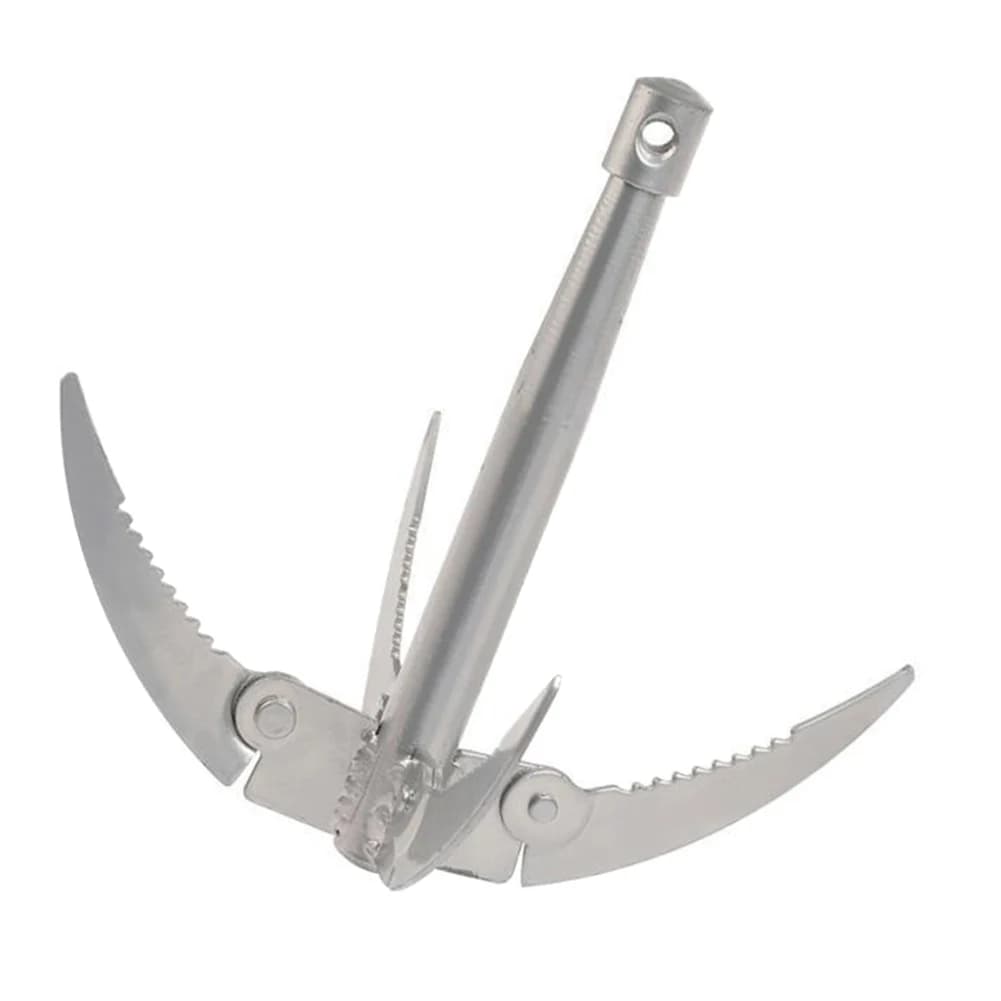 Ancre grappin pliante pour bateau et canoë, outil de pêche et survie robuste avec corde