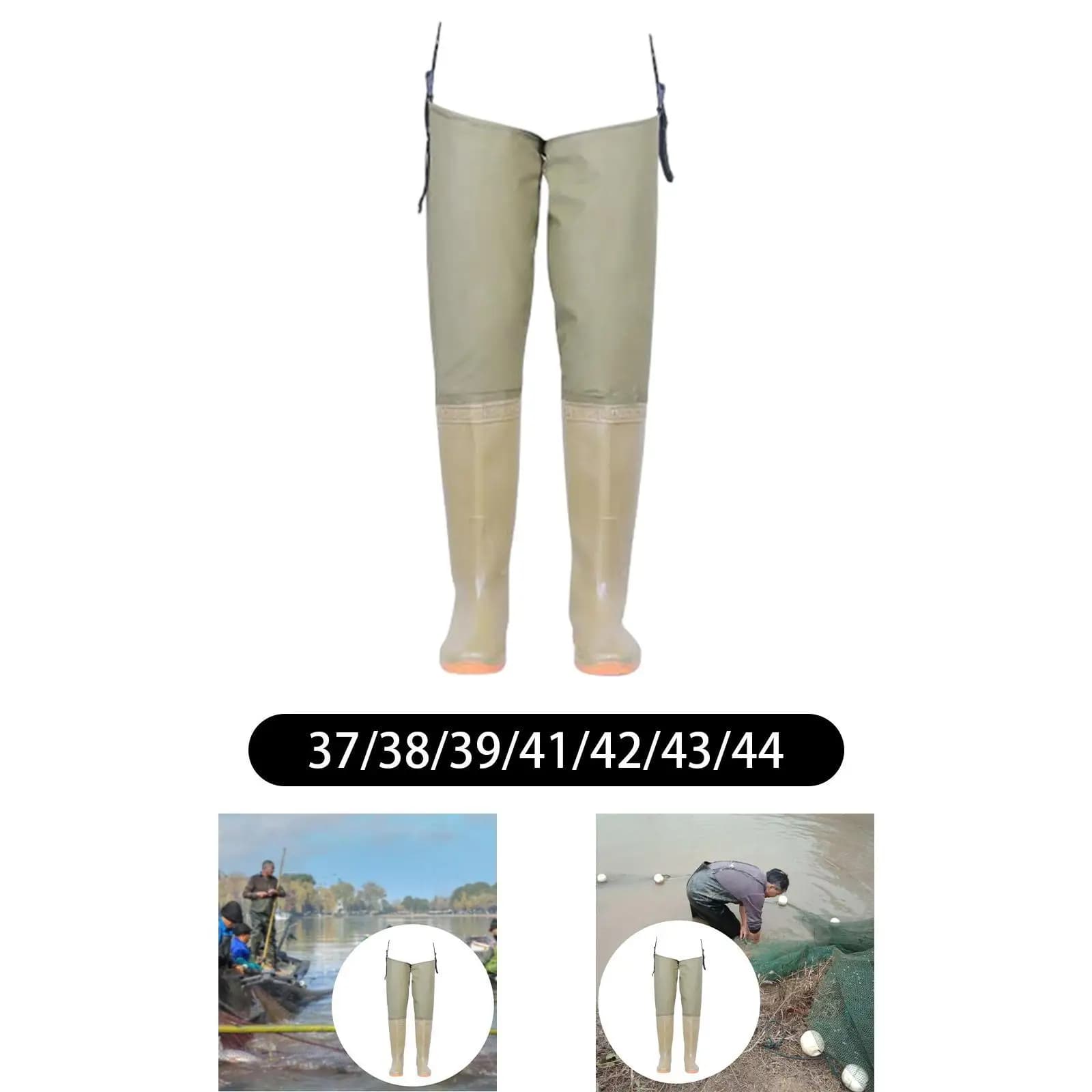 Bottes cuissardes agriculture plantation PVC avec semelle crampons - Bottes de pluie confortables hommes femmes