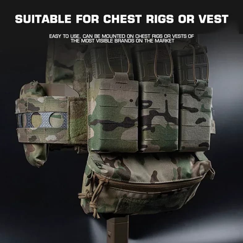 Poche abdominale tactique drop dangler - Rangement gilet pêche JPC CPC MK3 MK4