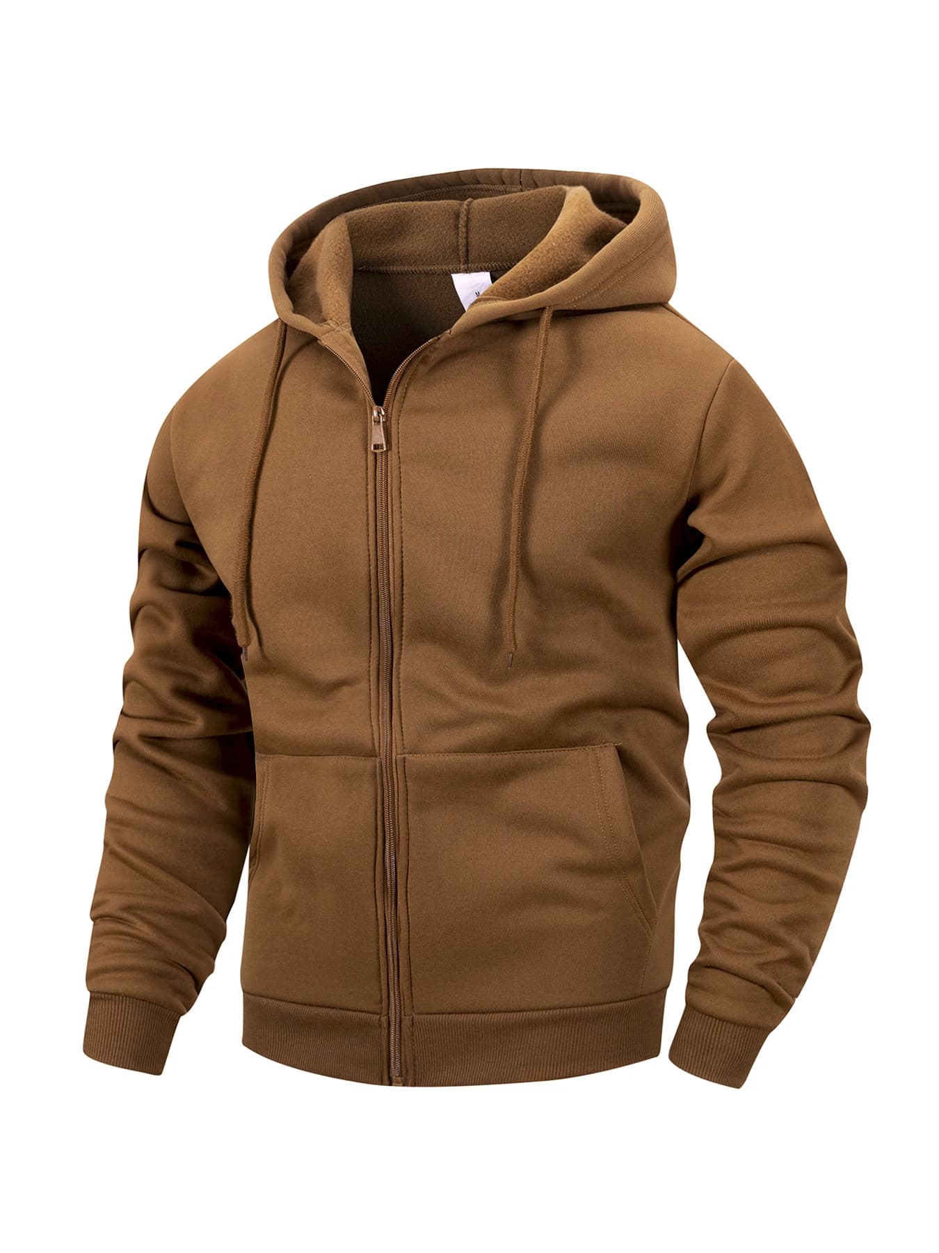 Pull à capuche zip homme sport outdoor - Sweat-shirt casual automne hiver pêche confortable