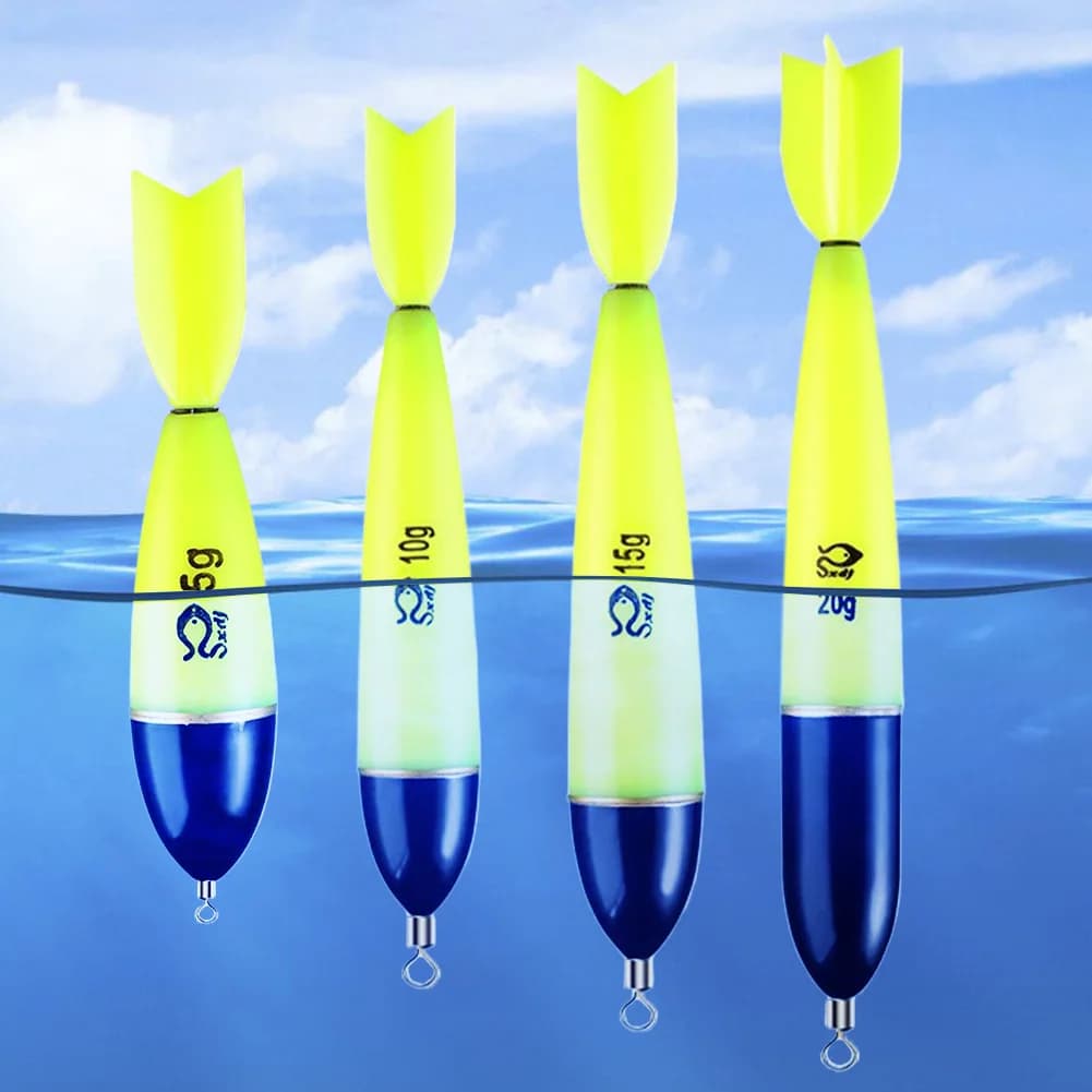 Flotteurs lumineux pour pêche de nuit 5 pièces accessoires mer pêche aux leurres rockfish