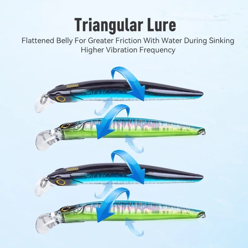 Leurre minnow coulant KINGDOM KINGART 6g à 18.6g jerkbait silencieux pour bar mer wobblers réaliste