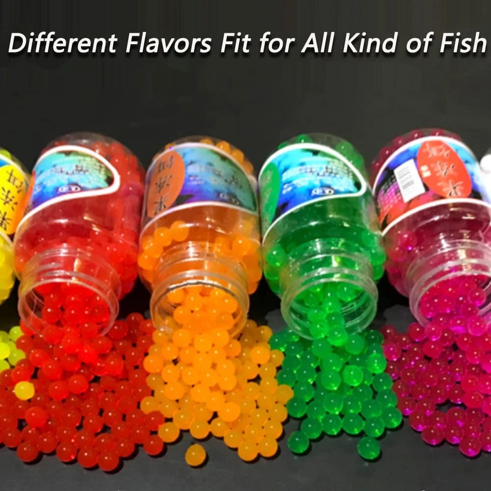 Jelly Lure 300PCS appât souple pour carpe - nourriture aquatique en perles aromatiques