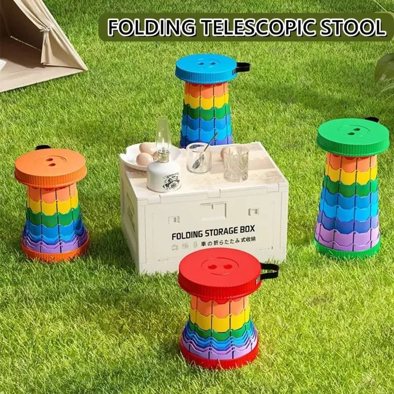 Tabouret pliant réglable pour pêche et camping 2025 matériau PP portable compact activités extérieures