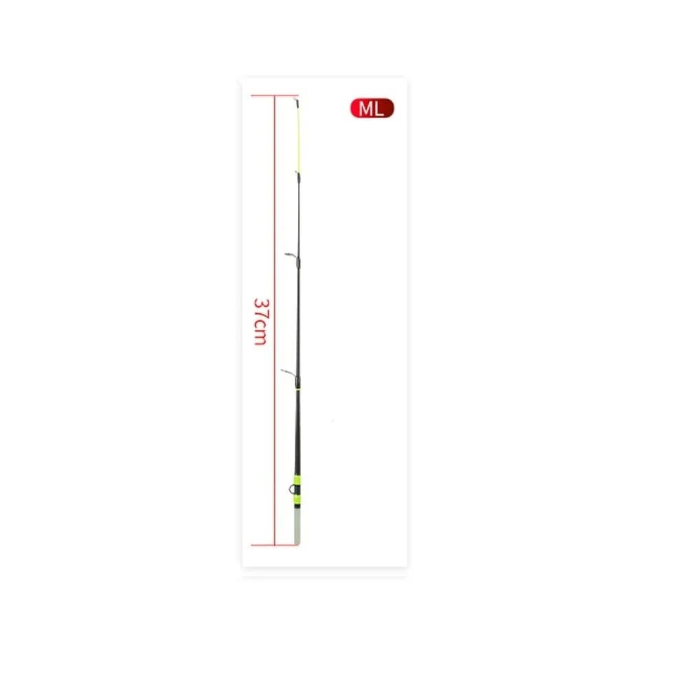 Canne hiver glace 2 brins 52cm ultra-légère spinning pêche blanche design compact pêche sur glace