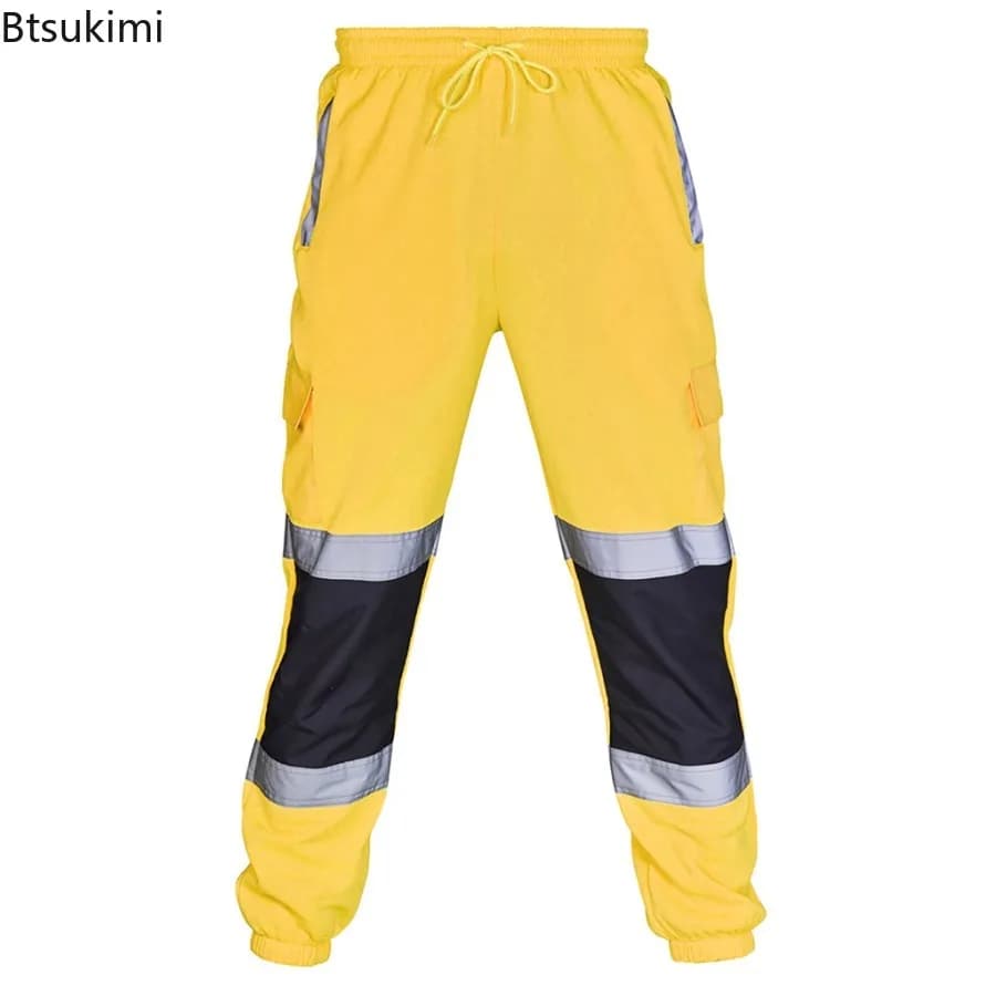 Pantalon sécurité réfléchissant 360° pêche nocturne visibilité hommes pêche de nuit