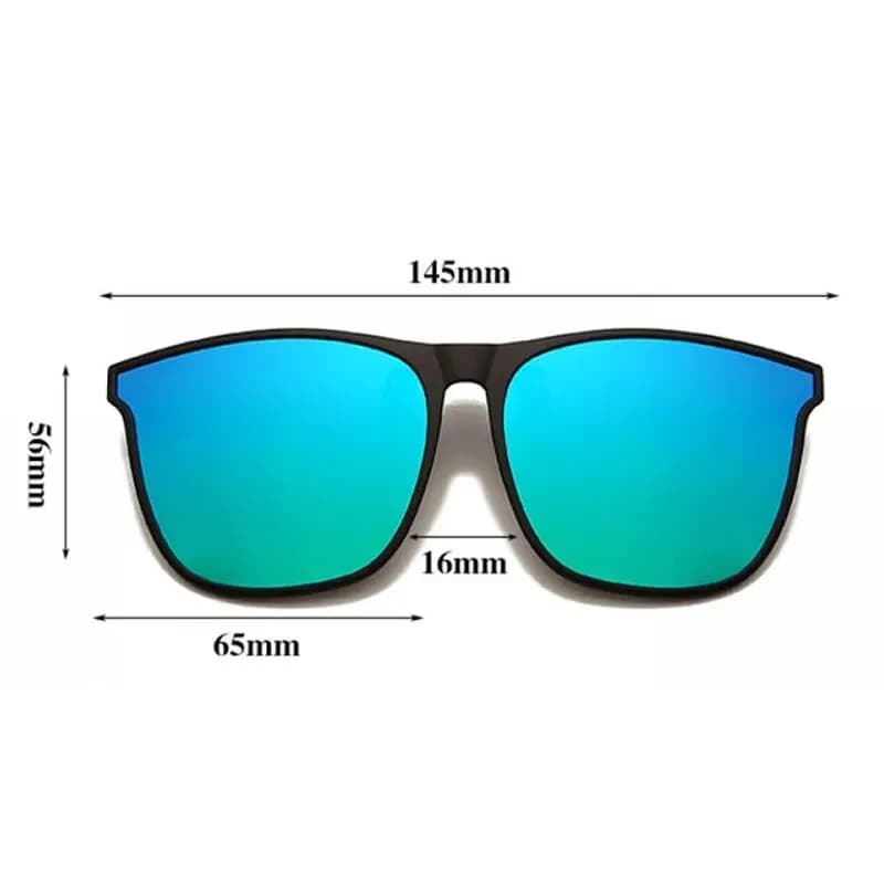Lunettes clip polarisées photochromiques pour conduite nocturne et pêche anti-éblouissement vintage