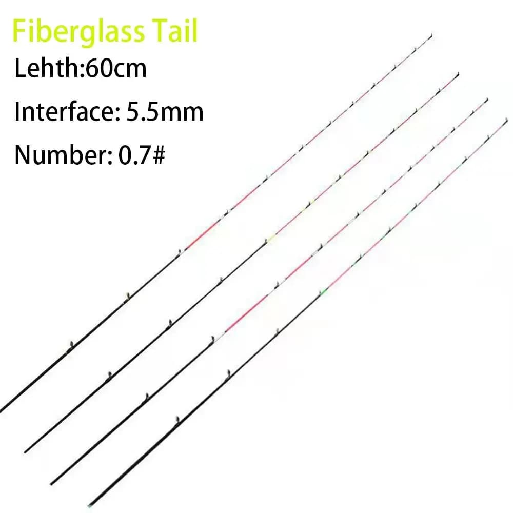 Scion mi-titane rétractable fibre de verre/carbone pour canne à pêche spinning portable