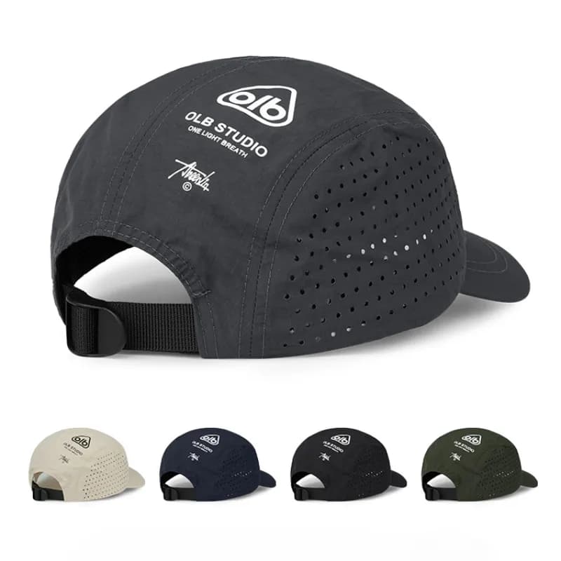 Casquette baseball visière courte séchage rapide mesh légère protection UV pêche randonnée