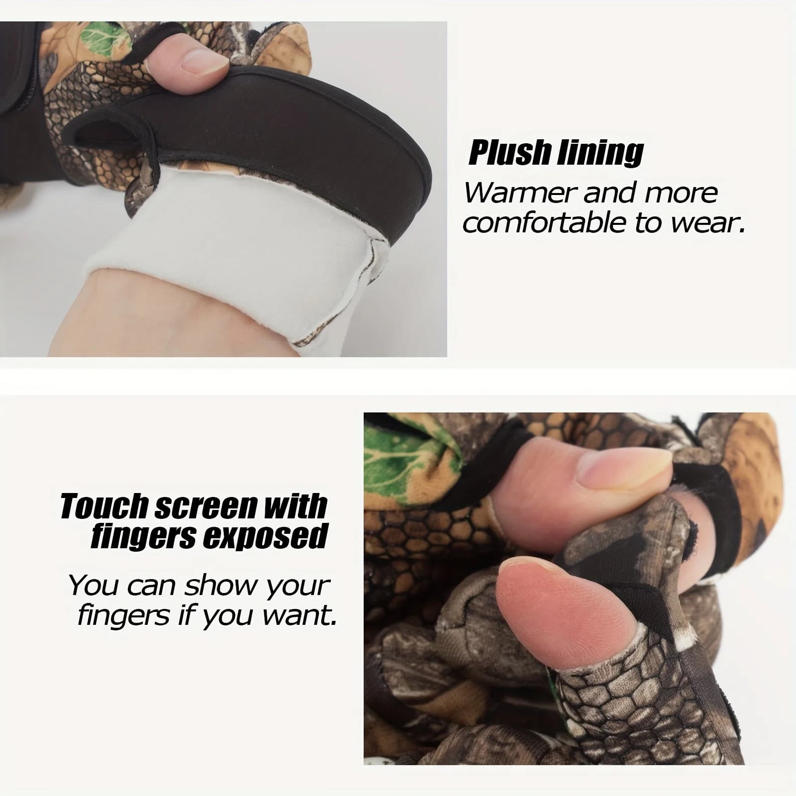 Gants pêche automne hiver montagne pleine main anti-dérapants escalade chasse outdoor