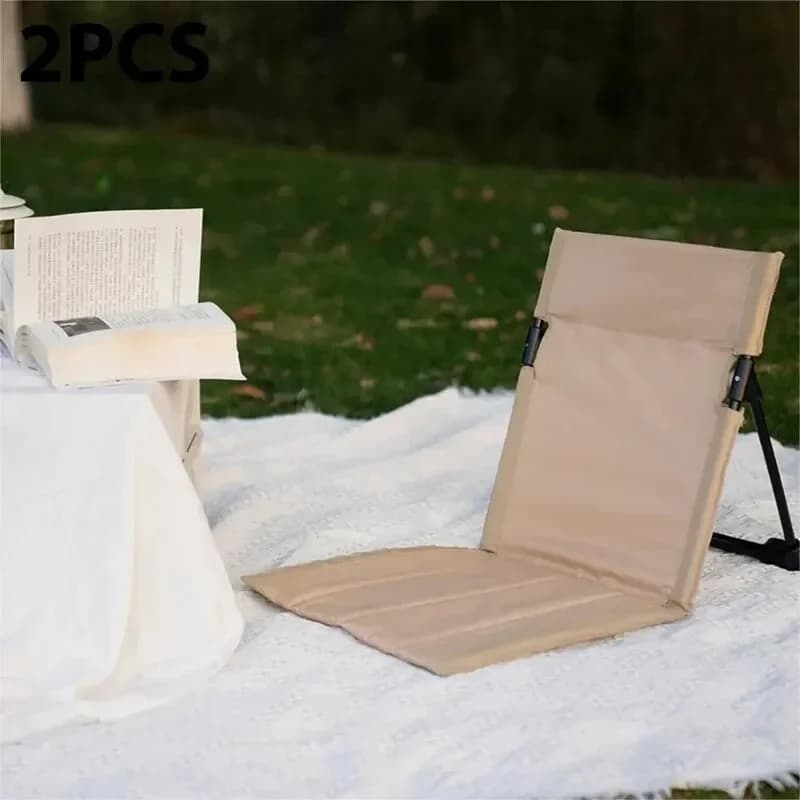 Chaise pliante camping et jardin avec coussin dossier - Confortable pour pêche, plage et pique-nique