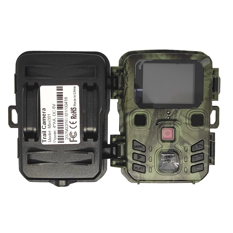 Mini301 caméra trail étanche IP65 24MP 1080P vision nocturne pour chasse et observation faune