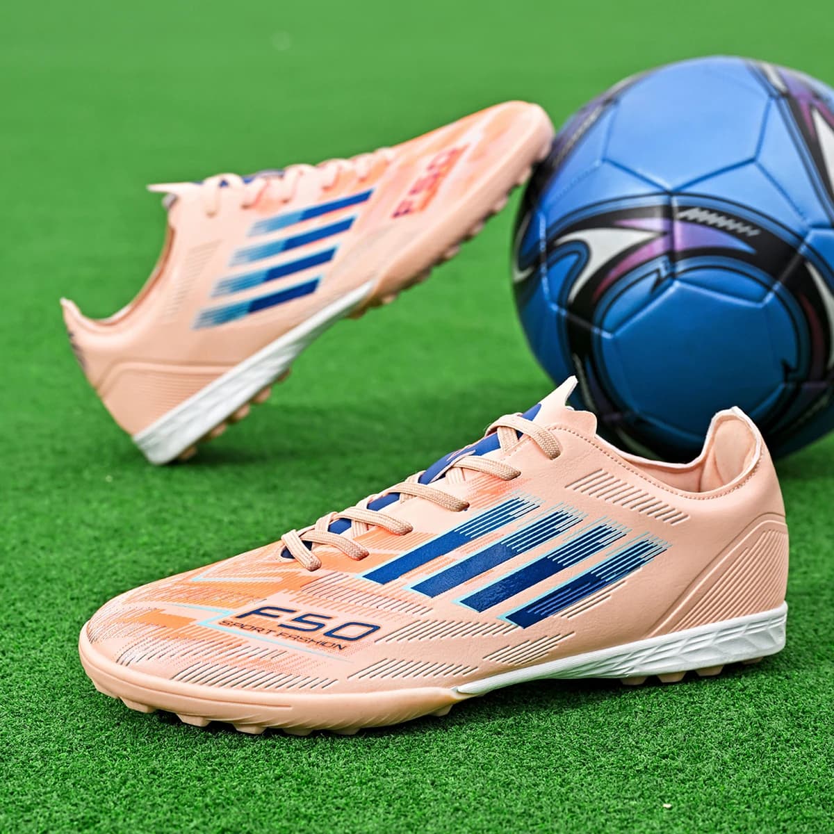 Chaussures de football légères homme TF crampons brisés - Protection renforcée des chevilles pour sports extérieurs