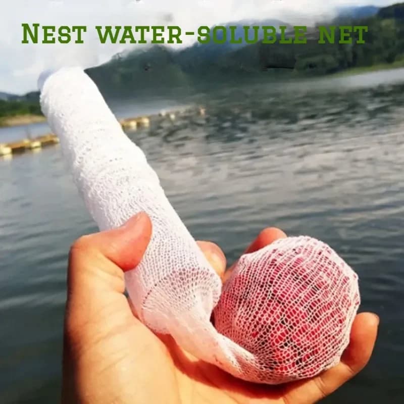 Filet PVA étroit soluble pour pêche à la carpe - 5 mètres recharges appâts