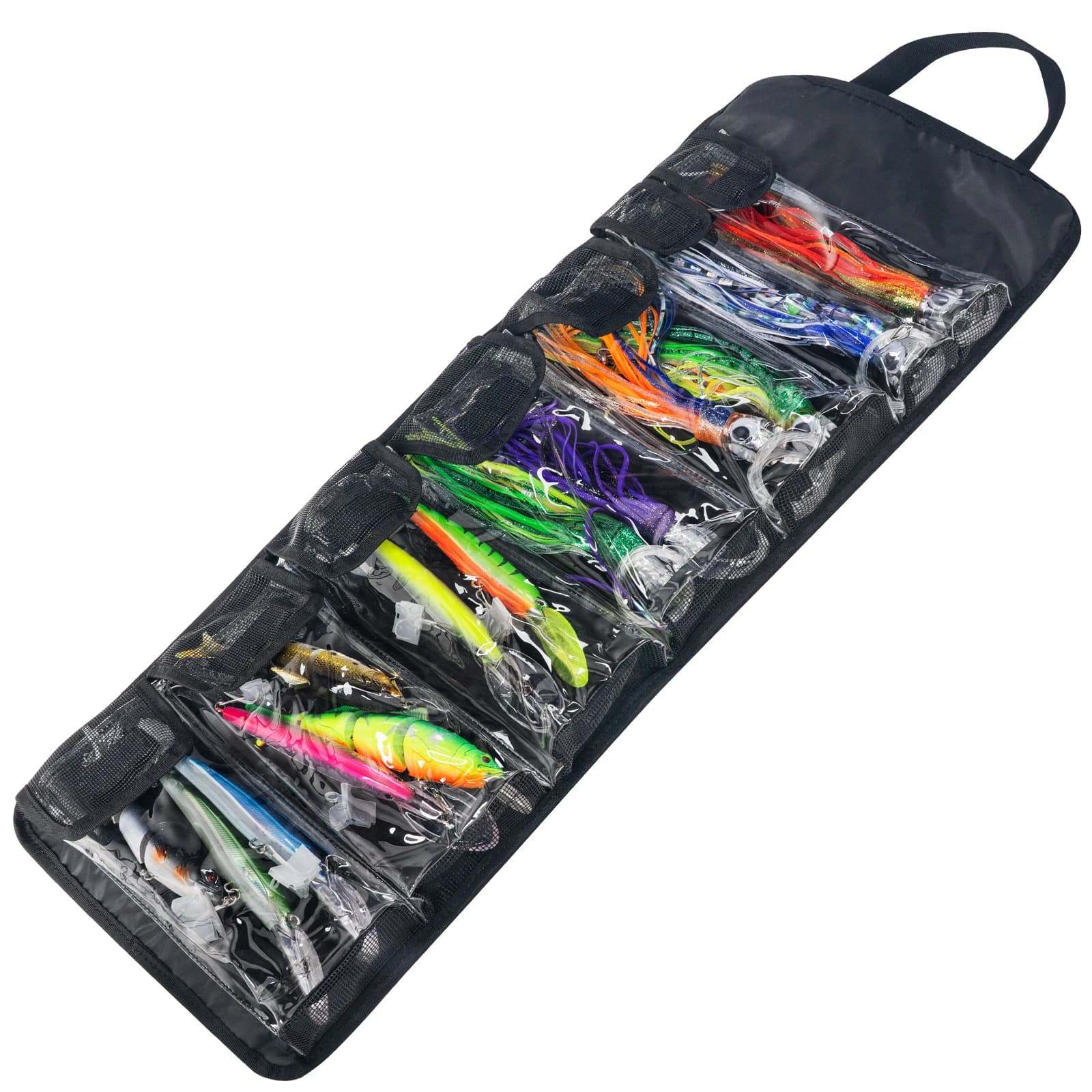 Sac organisateur étanche THKFISH pour poppers et leurres durs avec 7/8 poches pliable grande capacité