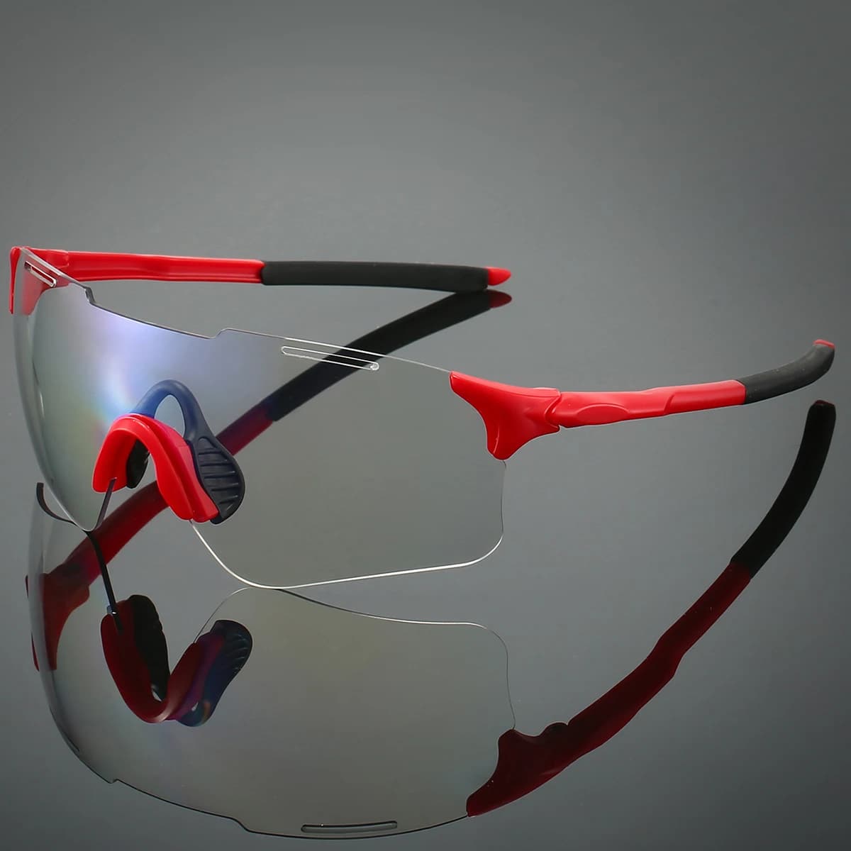 Lunettes de sport photochromiques sans monture pêche - Protection professionnelle cyclisme homme femme UV400