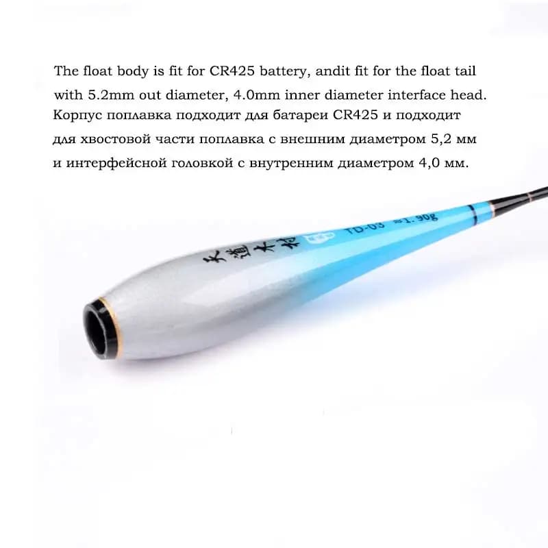 Kit pêche nano flotteur lumineux avec tubes hameçons et porte-flotteur sans pile pour pêche nocturne