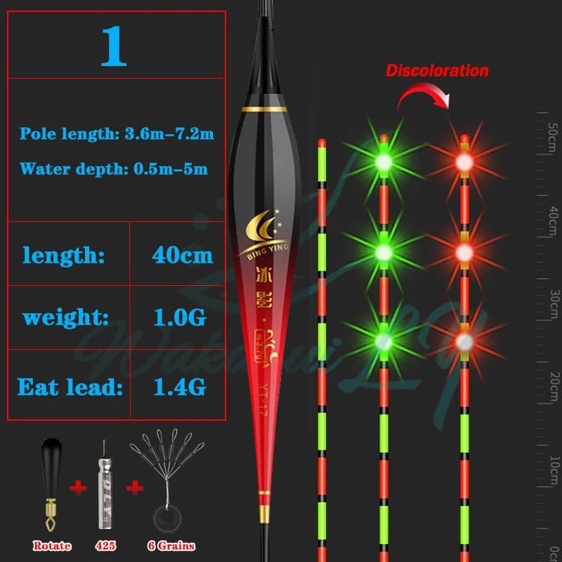 Nouveau flotteur de pêche Nano Smart LED haute sensibilité - Bouée lumineuse avec capteur de gravité pour pêche nocturne