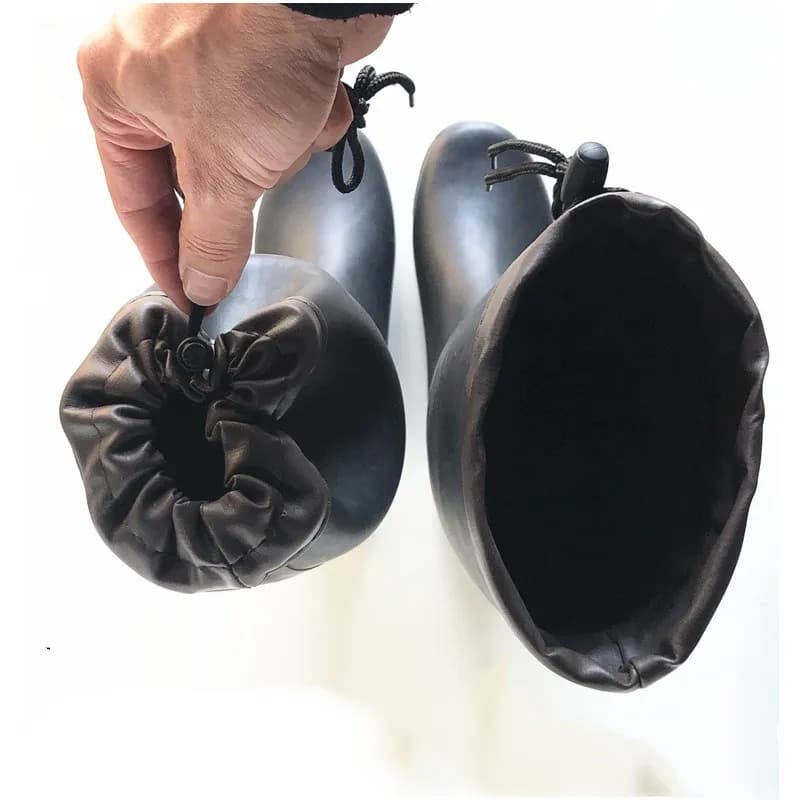 Bottes pliantes souples hautes légères étanches pêche wading chaussures eau hommes adultes extérieur