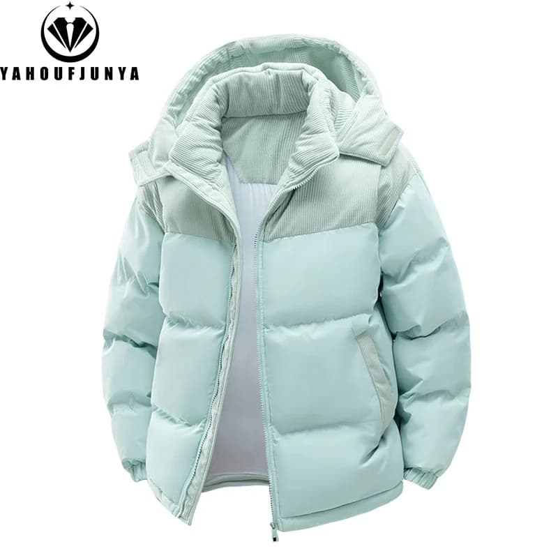 Veste hiver homme à capuche amovible - Parka chaud outdoor - Veste coupe-vent casual pour homme
